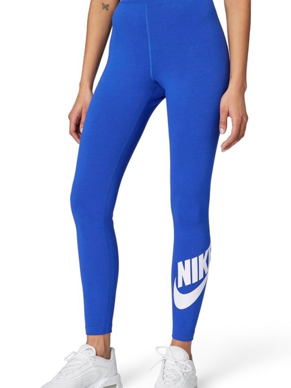 Nike Women’s Bright Blue Leggings with White Logo